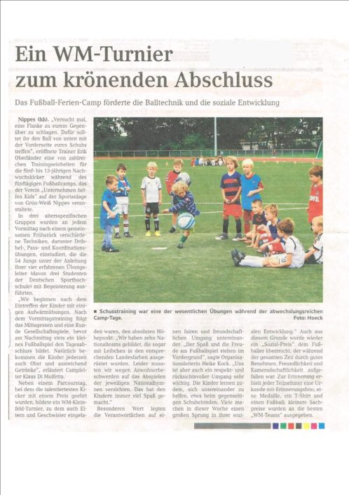 Ferienfussballcamps Köln